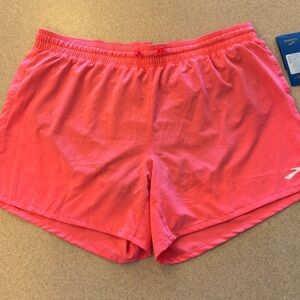 Brooks Coral Running Shorts